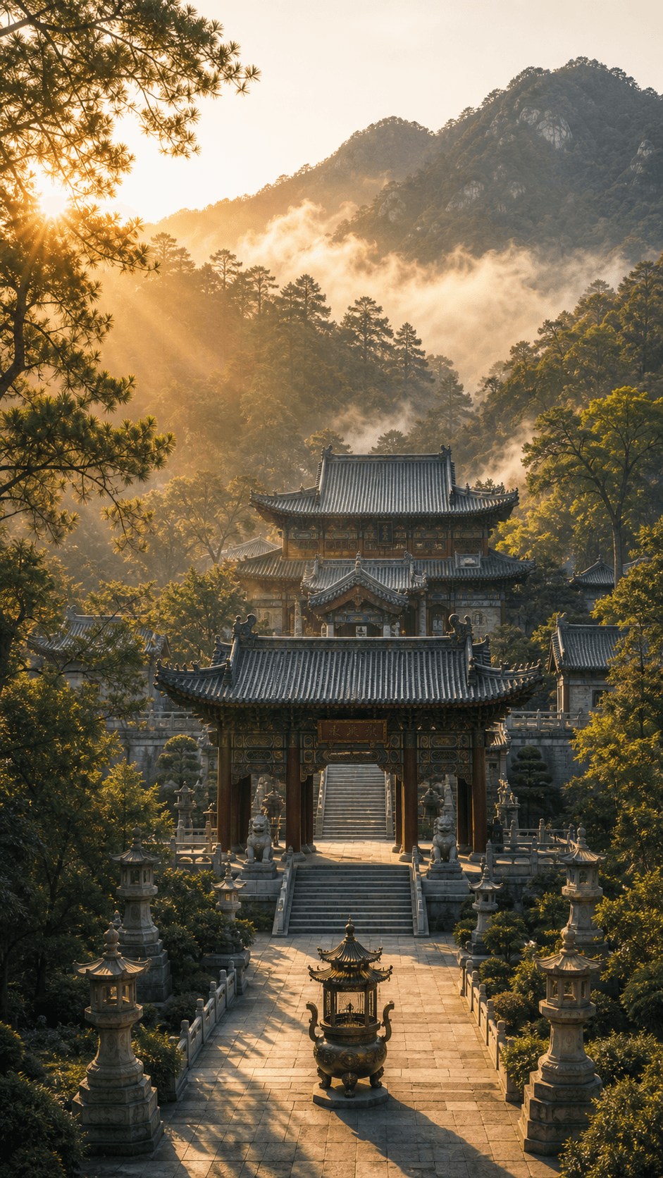 宫观庭院服务入口